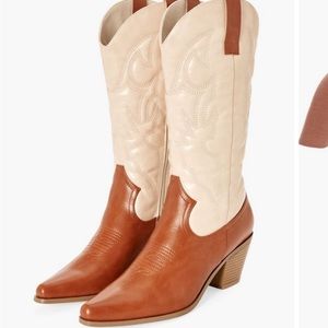 BRAND 🆕 Cognac Tall Western Boots